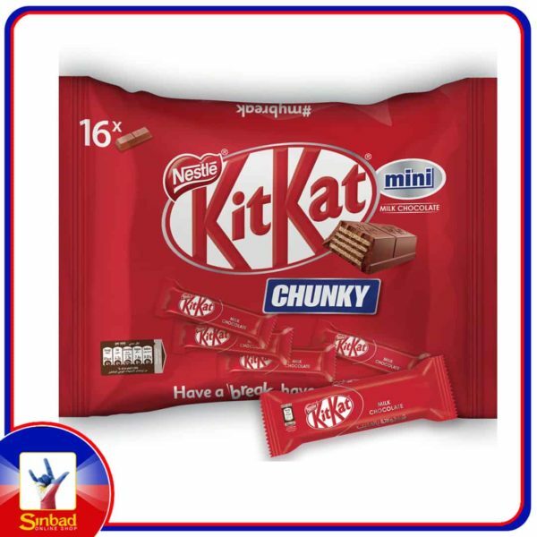 Nestle Kitkat 2 Finger Chunky Mini Milk Chocolate Wafers 250g