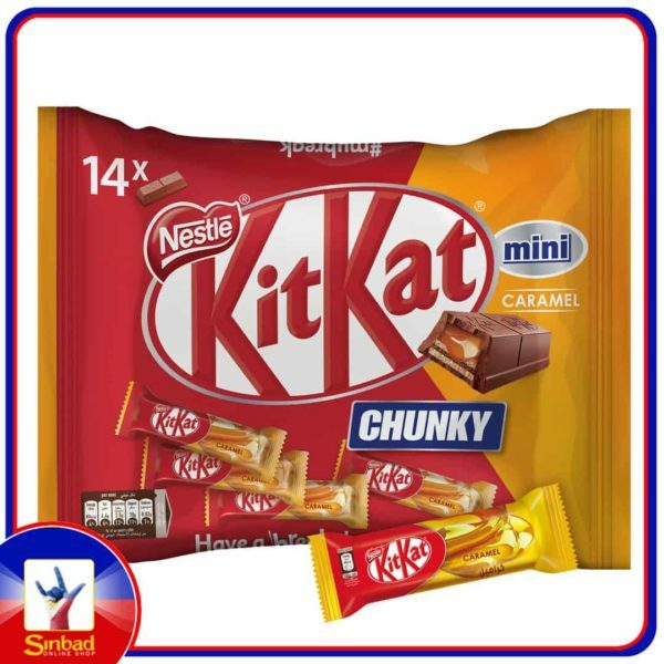 Nestle Kitkat 2 Finger Chunky Caramel Mini Milk Chocolate Wafers Bag 250g