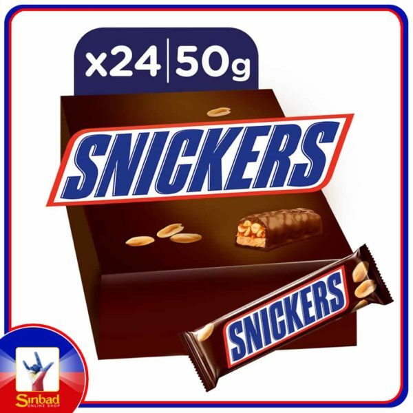 Snickers Chocolate Bar 50g x 24 Pieces