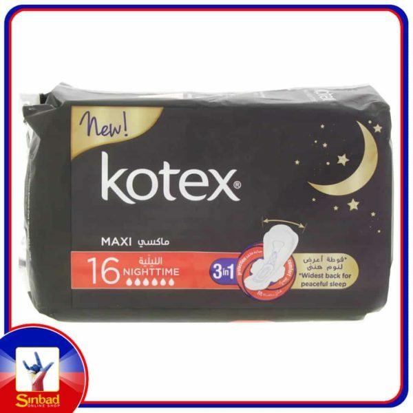 Kotex Maxi Pads Nightime 16pcs
