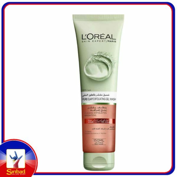 LOreal Paris Skin Care Pure Clay Cleanser Red Exfoliates and Brightens 150ml