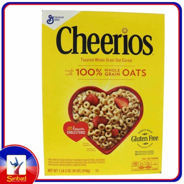 General Mills Cheerios Toasted Whole Grain Oat Cereal 510g