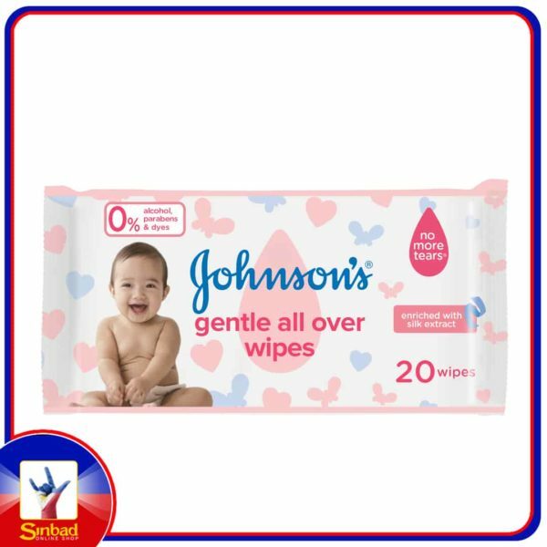 Johnsons Baby Wipes Gentle All Over 20pcs