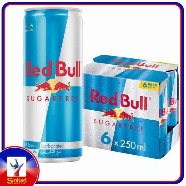 Red Bull Energy Drink Sugar Free 6 x 250ml
