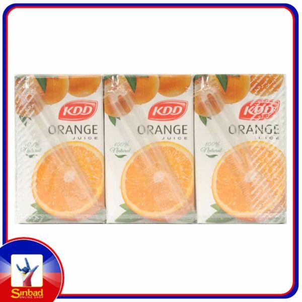 KDD Orange Juice 250ml x 6 Pieces