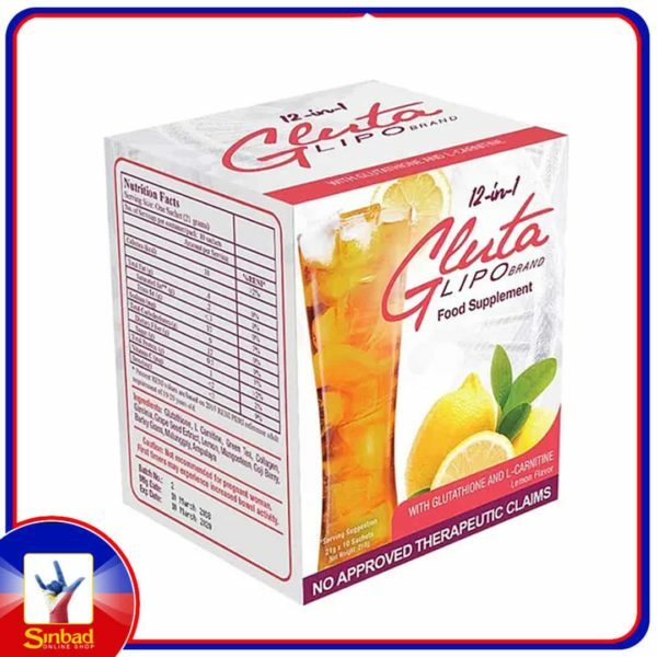 Glutalipo Detox Juice lemon flavor 12in1
