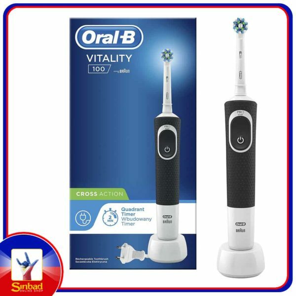 Oral-B Vitality Cross Action Rechargeable Electric Toothbrush D100.413.1 Black