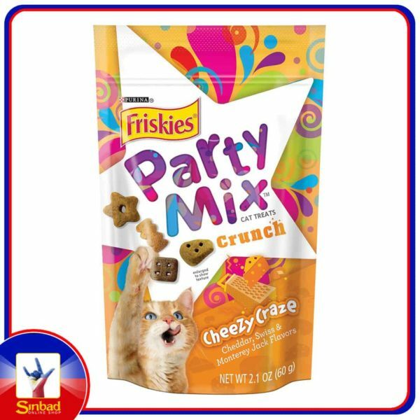 Purina Friskies Party Mix Cat Treats Cheezy Crunch 60 Gm