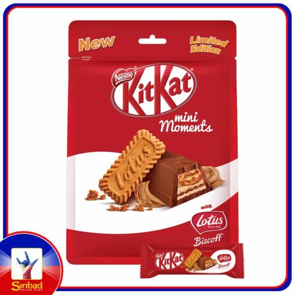 Nestle Kitkat Mini Moments Lotus Chocolate Pouch 122.5g
