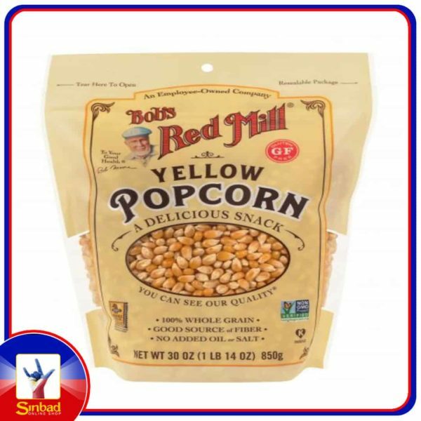 Bobs Red Mill Yellow Popcorn Gluten Free 850g
