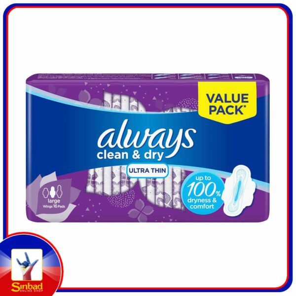Always Mesh Ultra Thin Large Sanitary Pads 16 Count