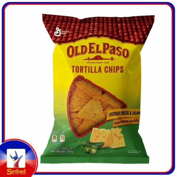 Old El Paso Tortilla Chips Cheddar Cheese and Jalapeno 100g