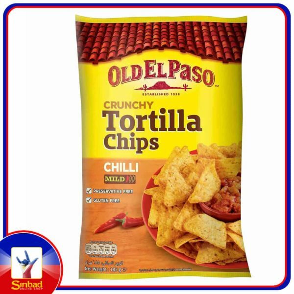 Old El Paso Crunchy Tortilla Chips Chilli Mild 185g