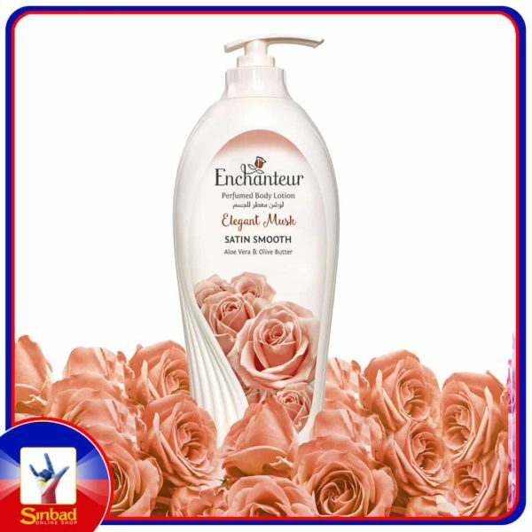 Enchanteur Satin Smooth Elegant Musk Lotion with Aloe Vera & Olive Butter 750ml