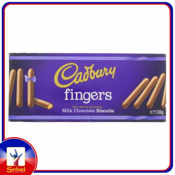 Cadbury Finger Milk Chocolate Biscuit 138g