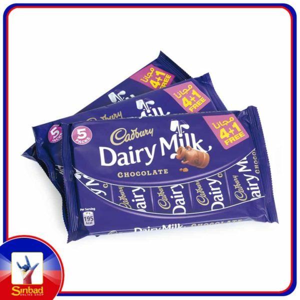 Cadbury Dairy Milk Chocolate 37g x 4+1