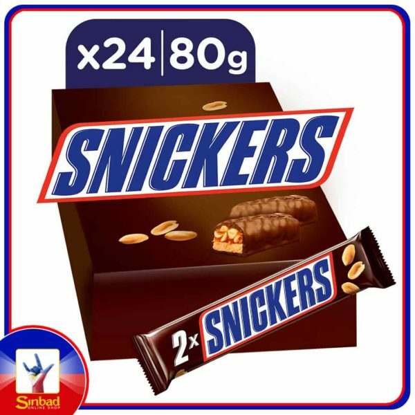 Snickers Duo Chocolate Bar 80g x 24 Pieces
