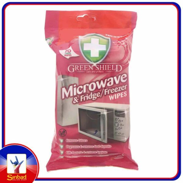 Green Shield Microwave And Fridge Wipes 70Pcs