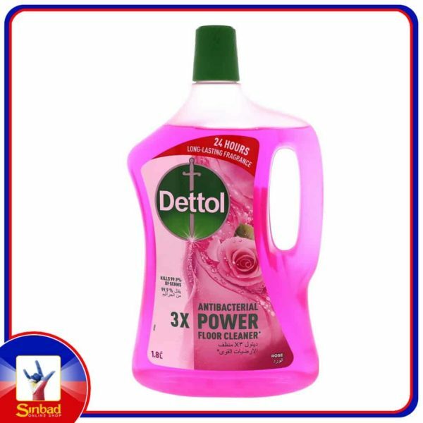 Dettol Power Antibacterial Floor Cleaner Rose 1.8Litre