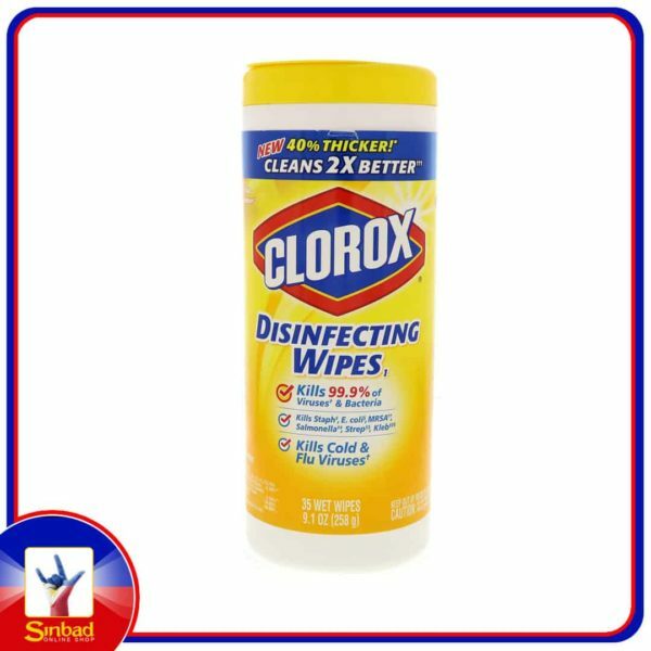 Clorox Disinfecting Wipes Can Lemon Fresh 35pcs