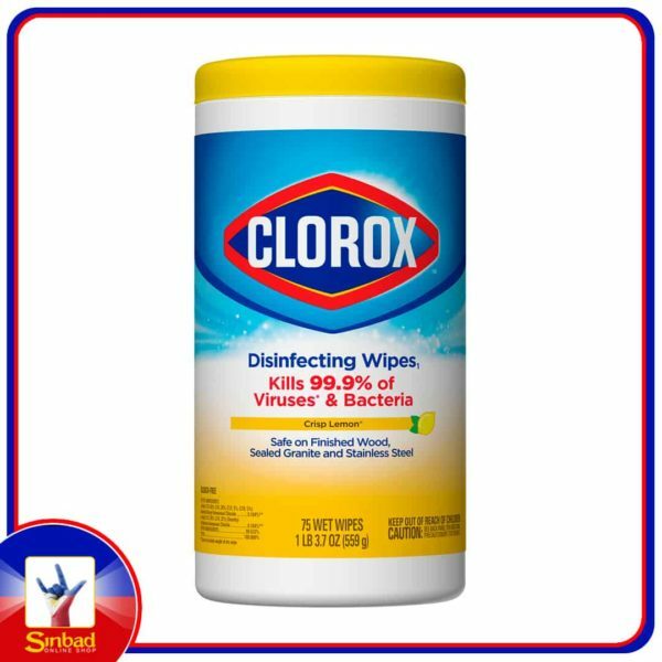 Clorox Disinfecting Wipes Crisp Lemon 75pcs