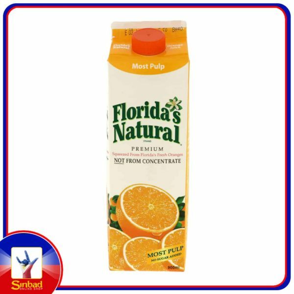 Floridas Natural Pure Orange Juice Most Pulp 900ml