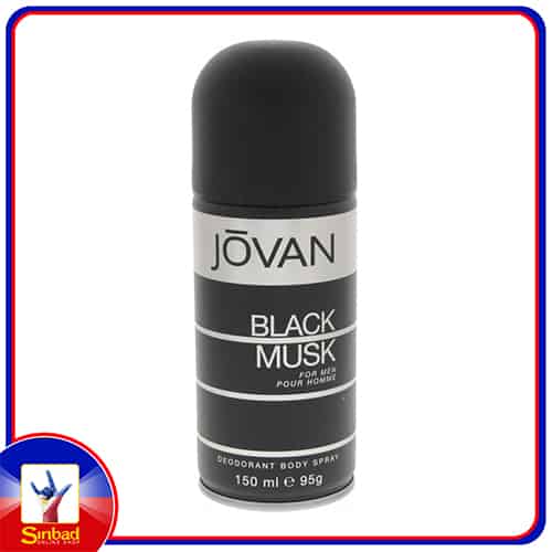 Jovan Black Musk Deodorant Spray for Men 150ml