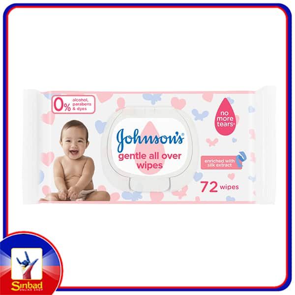 Johnsons Baby Wipes Gentle All Over 72pcs