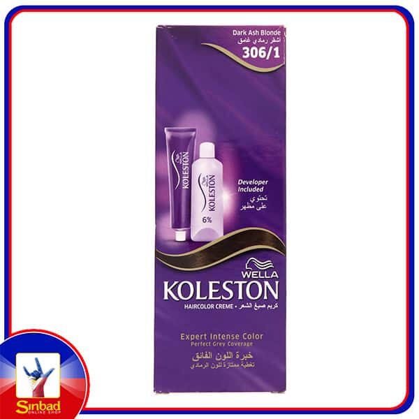 Koleston Hair Color Creme 306/1 Dark Ash Blonde 50ml