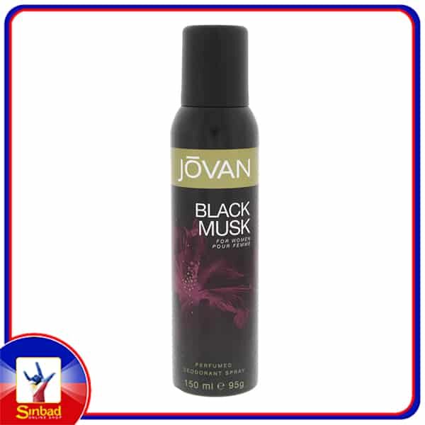 Jovan Black Musk Deo Body Spray for Women 150ml