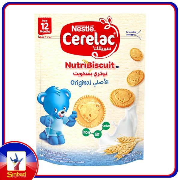 Nestle Cerelac Nutri Biscuit Healthy Snacks Original From 12 Months 180g