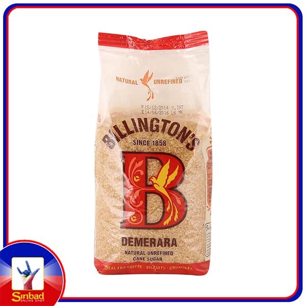 Billingtons Demerara Natural Unrefined Cane Sugar 500 Gm