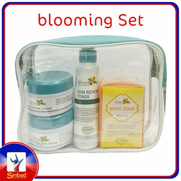 BLOOMING SKIN RENEW FACIAL SET Kojic Acid Soap Sunblock Cream Rejuvenating Rejuv Toner Sets by KUDOS