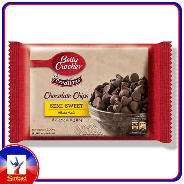 Betty Crocker Semi-Sweet Chocolate Chips 200g