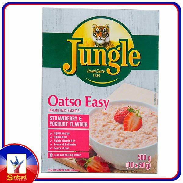 Jungle Oatso Easy Strawberry & Yoghurt Flavour 500g
