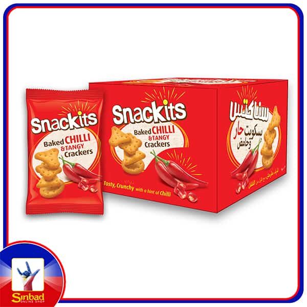 Nabil Snackits Chilli & Tangy Baked Bites 40g x 12 Pieces