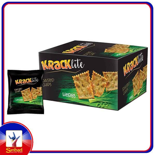 Kracklite Toasted Chips Herbs 12 x 26g