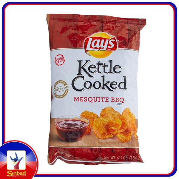 Lays Kettle Cooked Mesquite BBQ Flavoured Potato Chips 184.2g