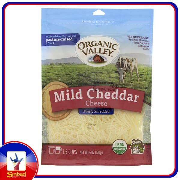 Organic Valley Organic Mild Cheddar Cheese Shredded 170g