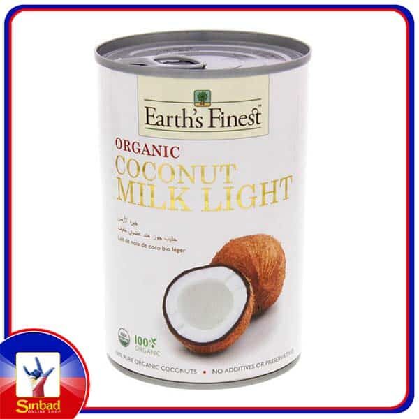 Earths Finest Organic Coconut Milk Light 400ml