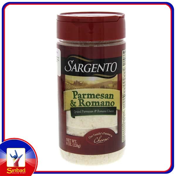 Sargento Grated Parmesan And Romano Cheese 226g