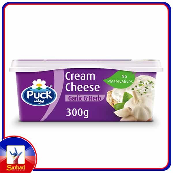 Puck Cream Cheese Spread Garlic & Herbs 300g