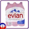 Evian Natural Mineral Water 1.5Litre x 6 Pieces