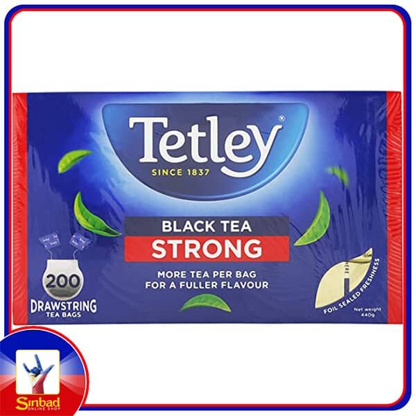 Tetley Drawstring Strong Black Tea 200s (New Look)
