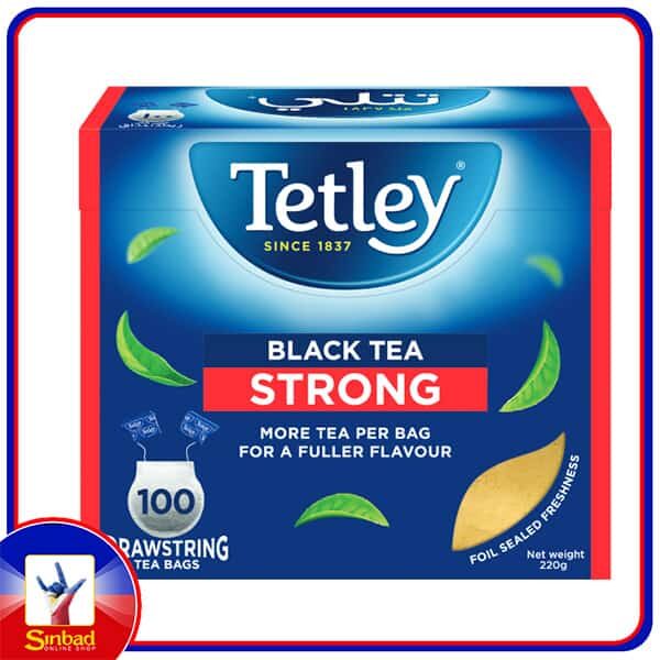 Tetley Drawstring Strong Black Tea 100s (New Look)