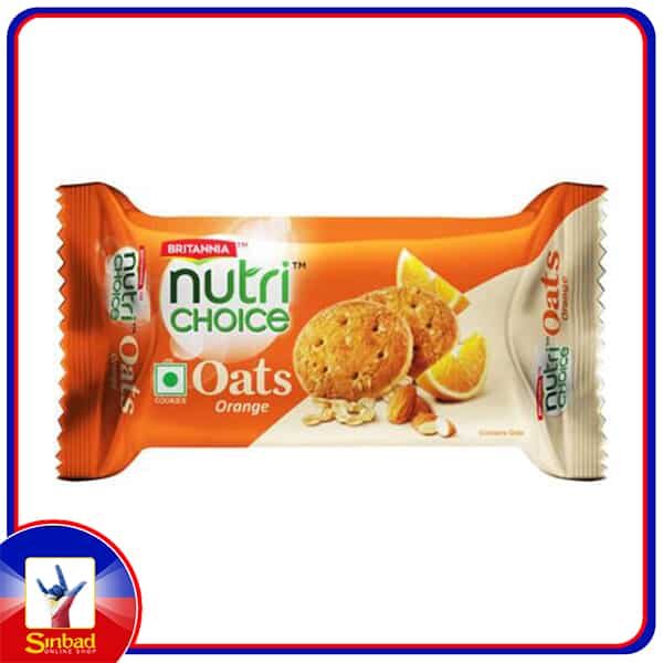 Britannia Nutri Choice Oat Cookies - Orange 75gm