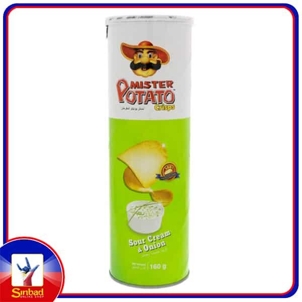 Mister Potato Crisps Sour Cream & Onion 160gm