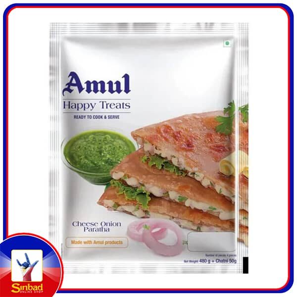 Amul Cheese Onion Paratha 500 Gm