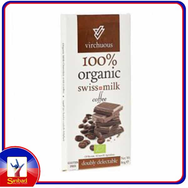 Virchuous Swiss Milk with coffee pieces 80g