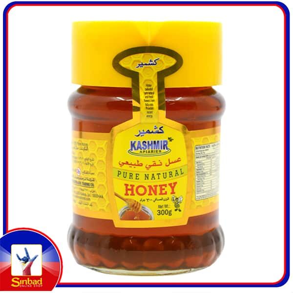 KASHMIR Natural Honey  GlassJUG  300 GMS